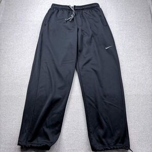 Nike Therma FIT Sweat Pants Mens XL Black KO Poly Fleece Gym Running Joggers